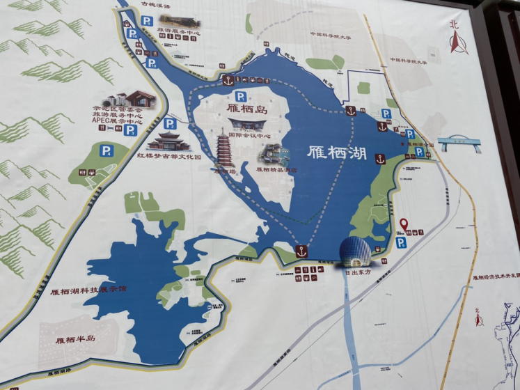 雁栖湖平面图