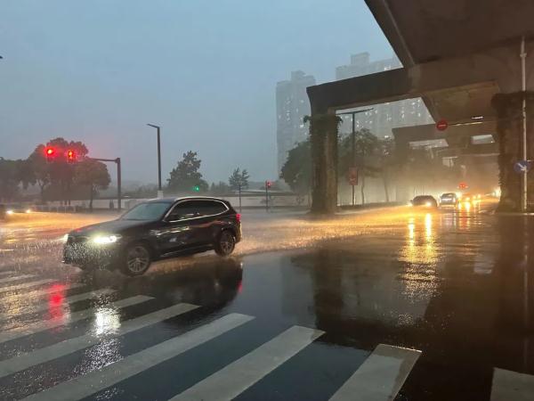 暴雨来袭!上海“两黄一蓝”预警高挂,青浦发布暴雨橙色预警……明日高温依旧→
