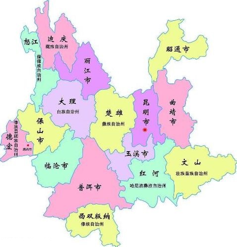 云南省地图