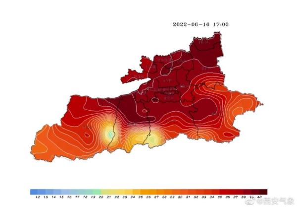 今天西安最高温42.9℃!在这里!明天最高温38℃~40℃!