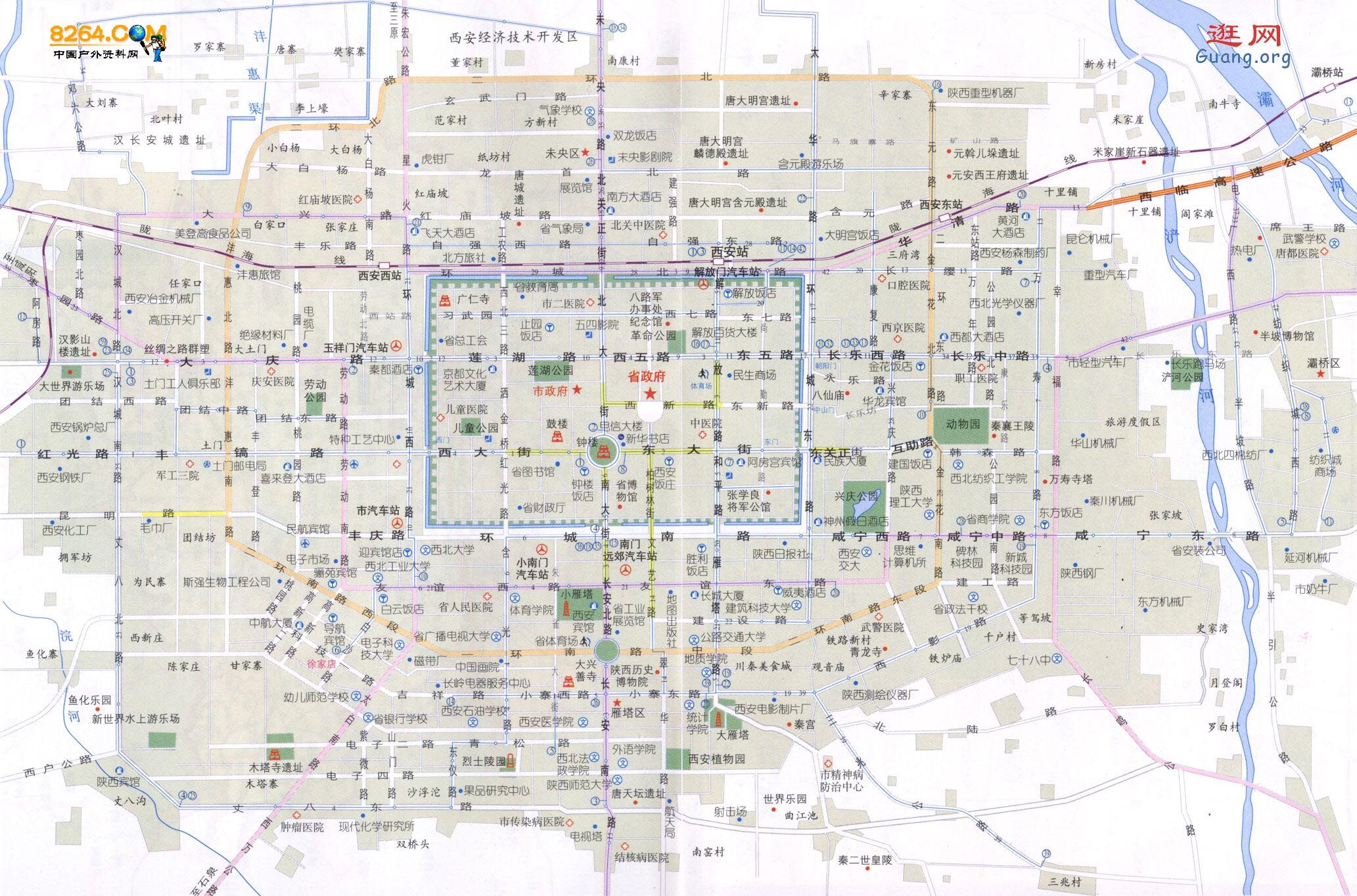 西安地图--新版 - 地图