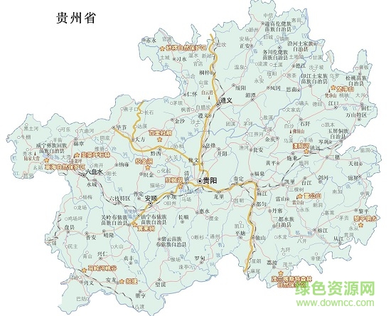 贵州省地图全图高清版大图