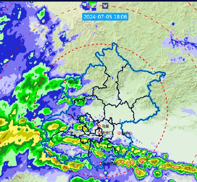 7级大风+小冰雹,雷电蓝色预警!北京今晚到明晨大部有雨!下周出行须注意