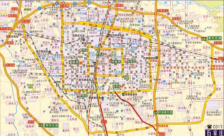 石家庄交通地图高清版(1)