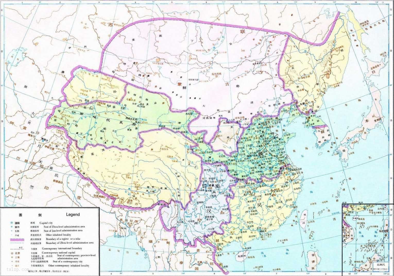 三国时期历史地图全图
