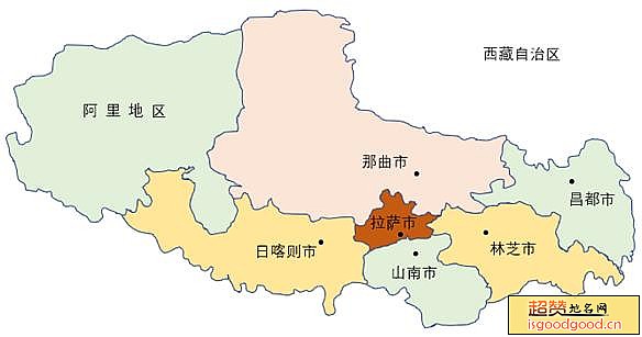 西藏行政区划图