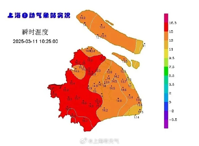 确认了:直冲19℃后暴跌!上海天气大转折,中雨+雷电…明起连续阴雨